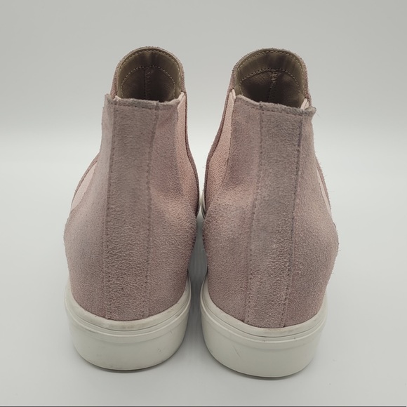 Steve Madden Sultan Suede Slip On Mid Sneaker Boots Pink Women’s Sz 8 - Picture 7 of 12